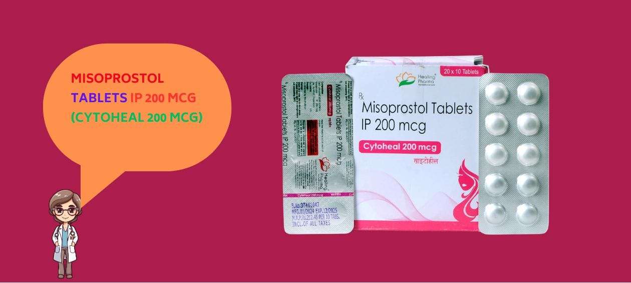 Misoprostol Tablets IP 200 mcg (Cytoheal 200 mcg)