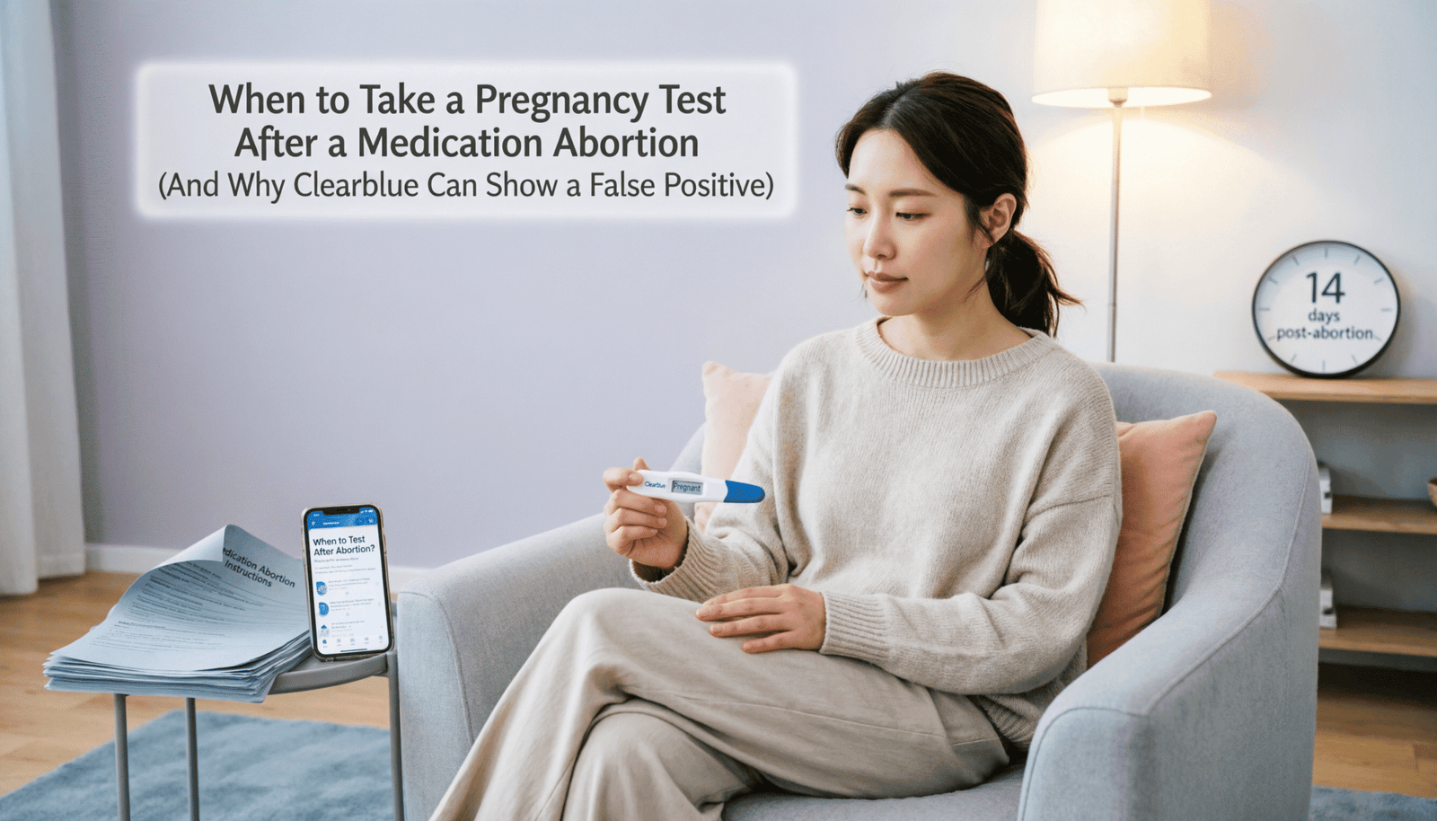 Pregnancy test after abortion