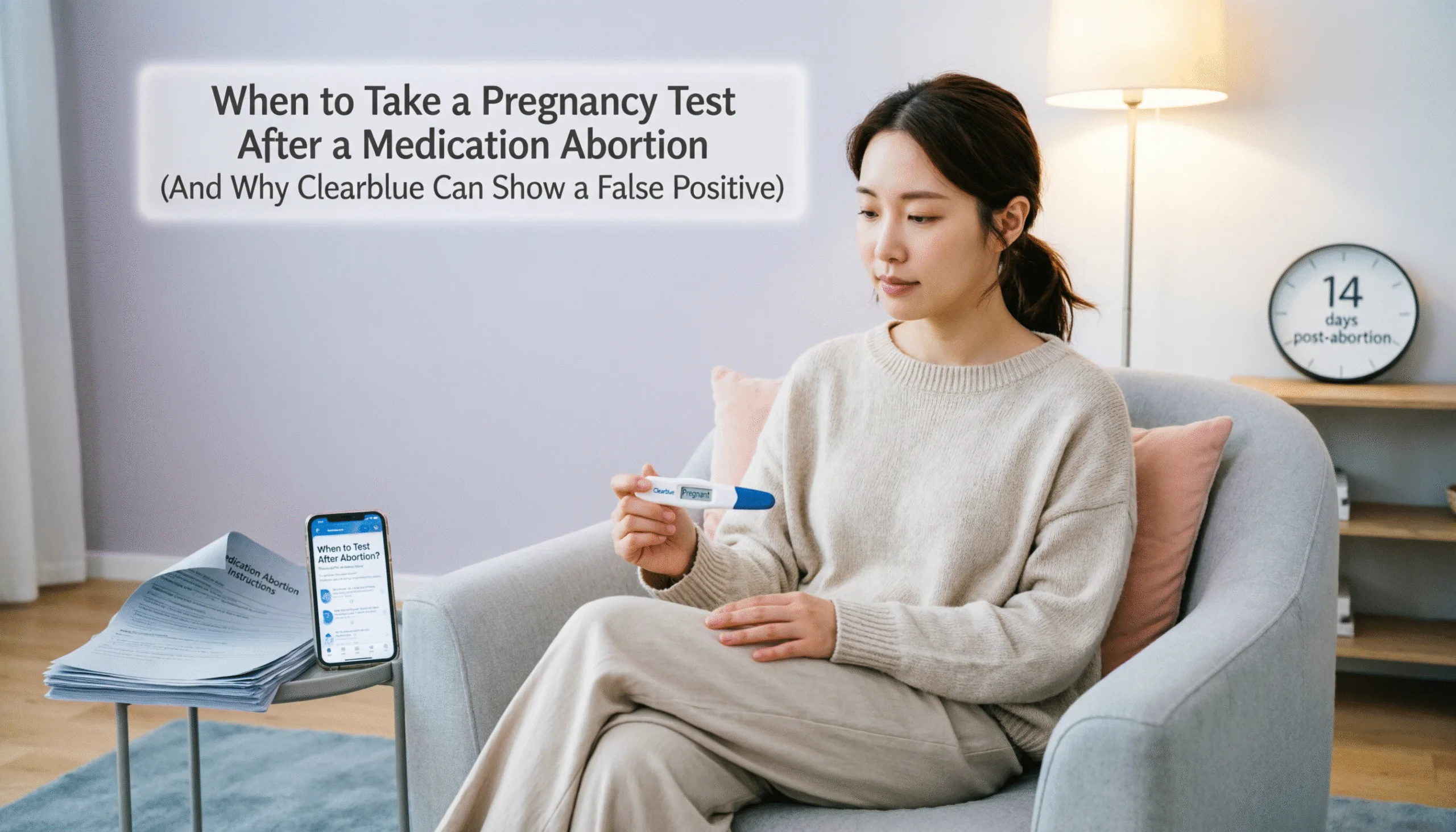 Pregnancy test after abortion