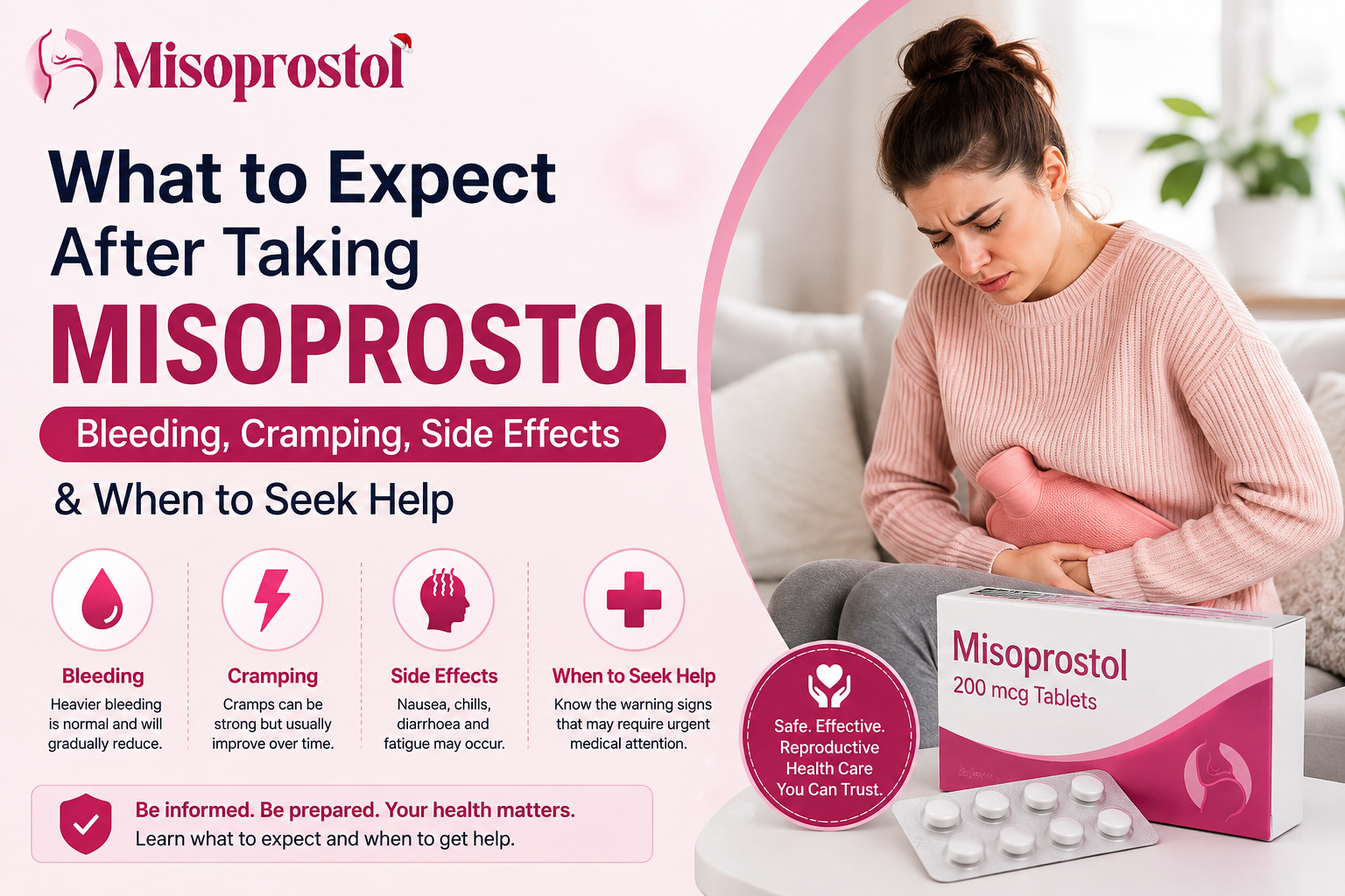 What to expect after taking misoprostol