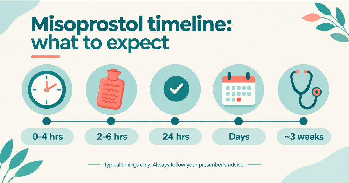 how long does misoprostol take to work